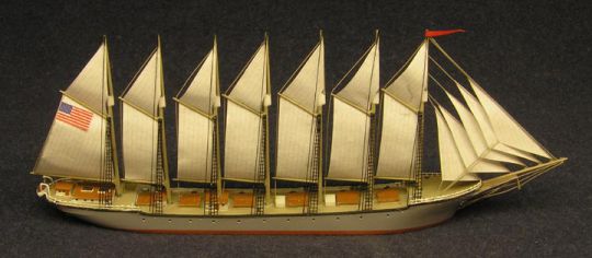Sammlung Collection Schiffsmodell THOMAS W.LAWSON aus Kuststoff und Holz #1 