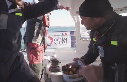 Arnaud Boissières au départ du Vendée Globe 2016