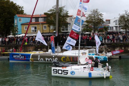 Guillaume Combescure sur la Mini-Transat