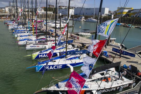 Les Figaros Bénéteau au ponton ©​ Christophe Breschi