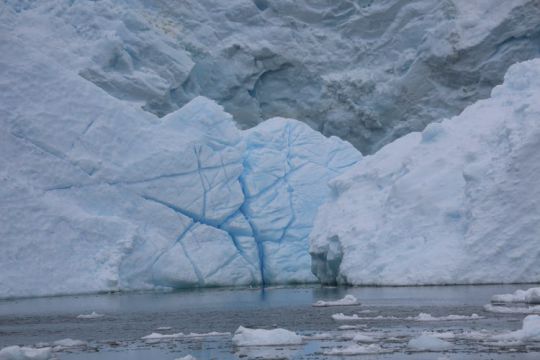 Glacier en Antarctique.