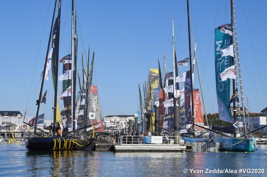 Les pontons du Vendée Globe
