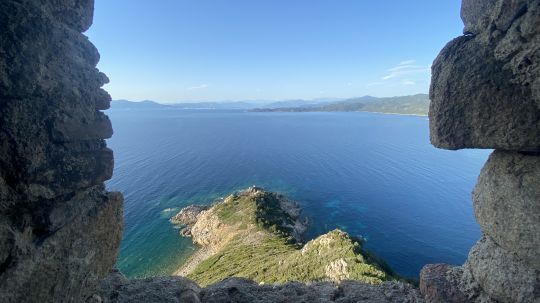 La baie d'Ajaccio vu du Sud