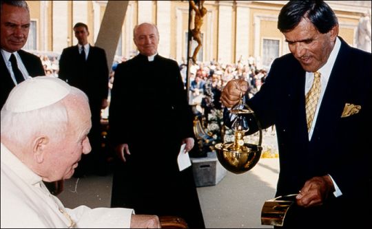 Avec le pape Jean-Paul II en l'an 2000