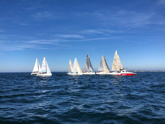 Régate fifty fifty sail dans la baie de Quiberon