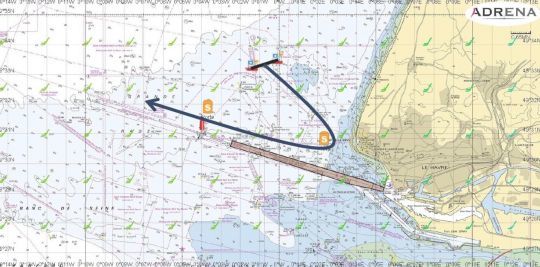 Parcours du départ de la Transat Jacques Vabre