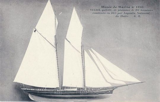 Goélette Velox © Musée de la Marine