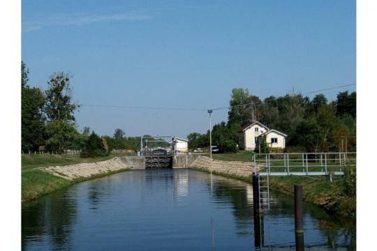 La perche à manoeuvrer pour déclencher le sassement (Photo : Philippe Costeur)