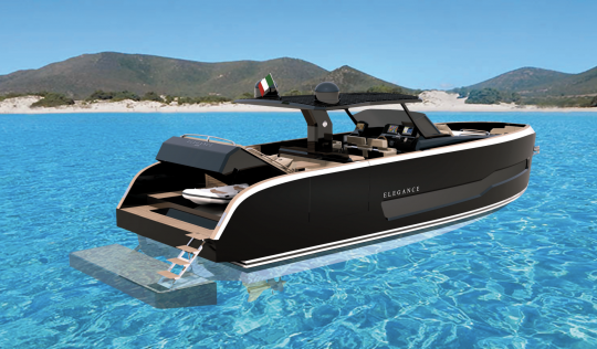 Plateforme submersible avec échelle de bain et garage à annexe