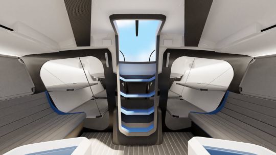 Les bannettes de l'Infinity 52 en image 3D