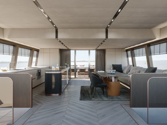 Un beau salon lumineux