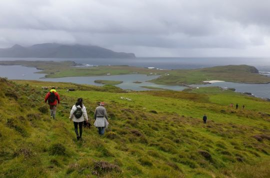 Balade à terre sur l'île de Canna, Ecosse