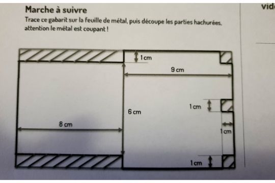 Le plan de la chaudière