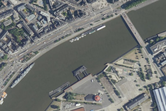 Emplacement du ponton Belém