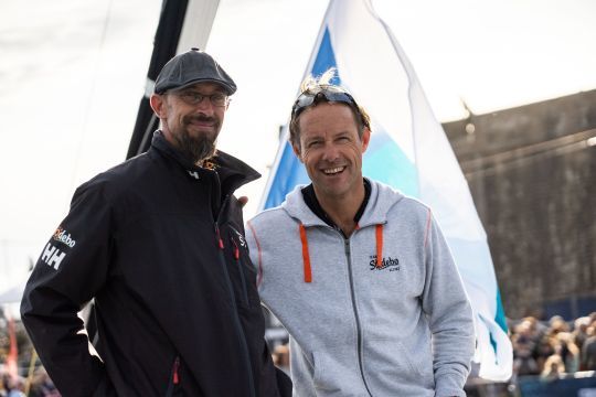 Julien Taillefer et Thomas Coville © Martin Keruzoré / Team Sodebo
