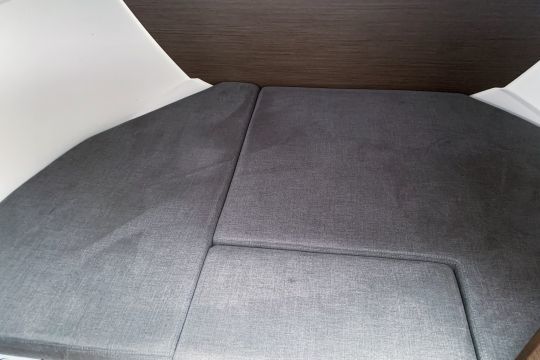 La pointe avant propose un couchage double