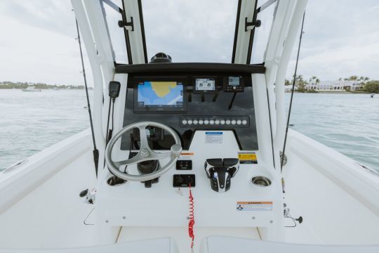 The helm naturally evokes the world of fishing