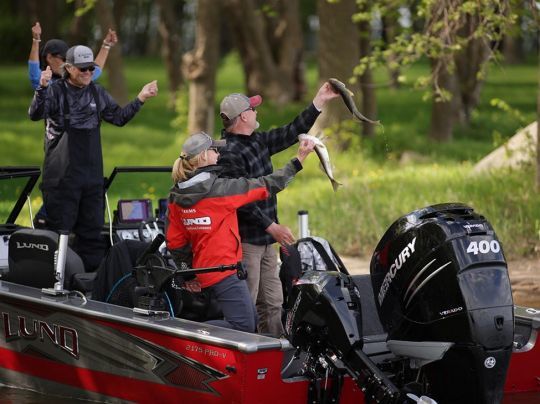 The Lund is the ideal boat for experienced anglers