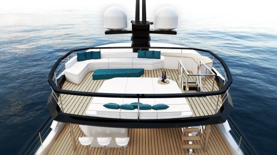 Un flybridge à l'abri des regards sur le Kanto85