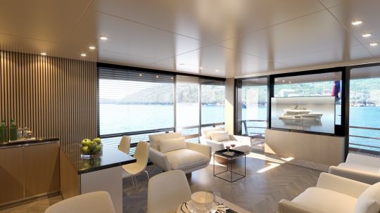 Le coin salon de l'Explorer 16