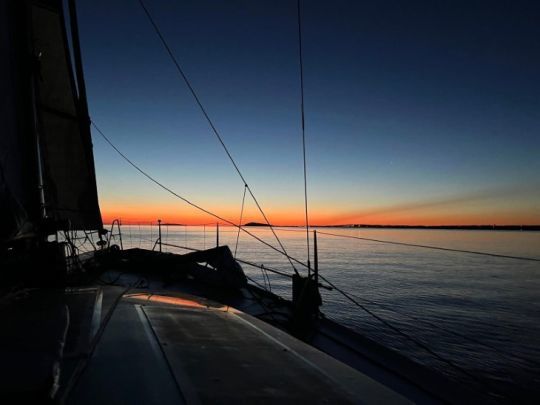 Lever de jour dans le Saint-Laurent