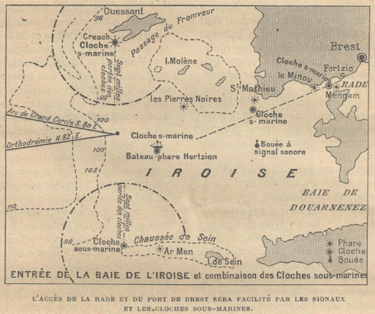 Le projet complet, qui ne vit jamais le jour, comprenait 5 cloches sous-marines