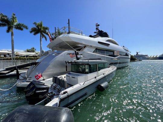 The Superyacht Area include some impressive yachts