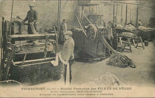 Vignacourt, société française de filets de pêche et atelier de cachoutage