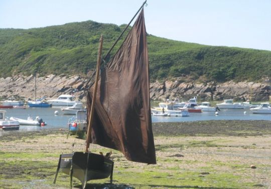 Séchage de la voile © Trimartolod