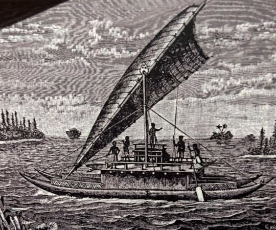 Pirogue double de l'ÃŽle des Pins