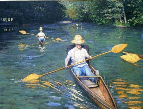 Skiffs sur l'Yerres, Gustave Caillebotte, 1877
