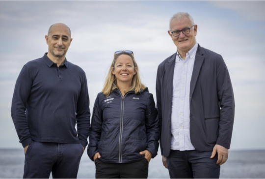 Claude Koestner, directeur général du CIC, Alexia Barrier, navigatrice et Daniel Baal, président du CIC - @JM Liot / CIC