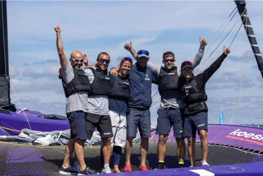 L'équipage de Koesio ©Vincent Olivaud/Ocean Fifty