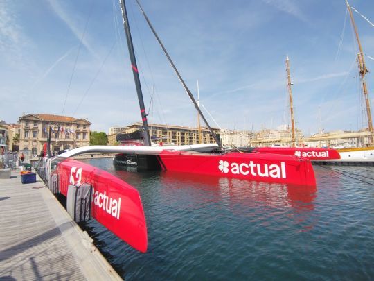 Actual Ultim 4 en escale à Marseille ©Maxime Leriche