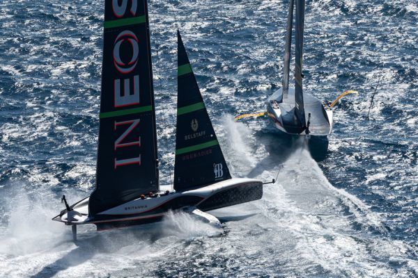 Finale Des Louis Vuitton Cup Match Race Mit Knoten In Der