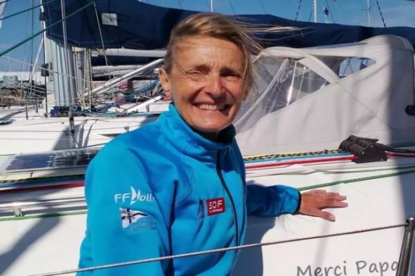 Ann Pascale Roelandts, einzige weibliche Teilnehmerin an der Transquadra 2024 auf einer First 31.7