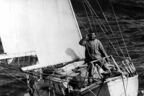 Robin Knox-Johnston an Bord der ?Suhaili? im Jahr 1968