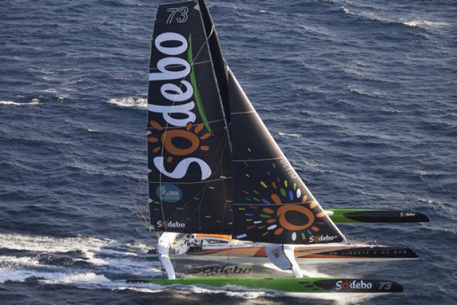 Doch welche Geschwindigkeit kann Thomas Covilles Trimaran Sodebo Ultim' erreichen?