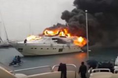 Die Königin Anna in Brand gesteckt