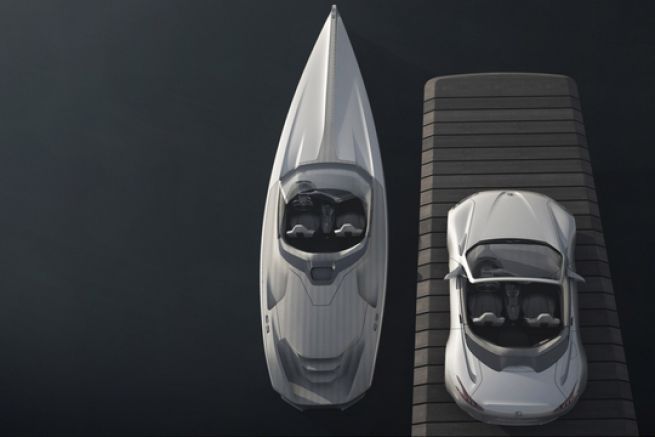 Das Konzept des Motorbootes vom Peugeot Design Lab