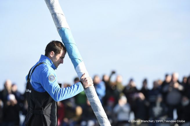 Der Kanal Vendée Globe bleibt ein großer emotionaler Moment Morgan Lagravière