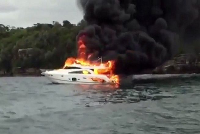 Yachtfeuer in Sydney