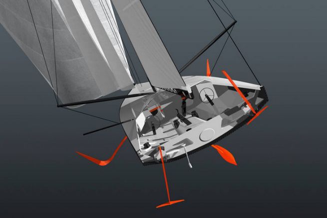 Der neue Tragflchenbooteinrumpf fr das Volvo Ocean Race