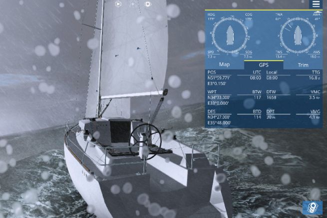 Sailaway, ein realitätsnaher Segelsimulator