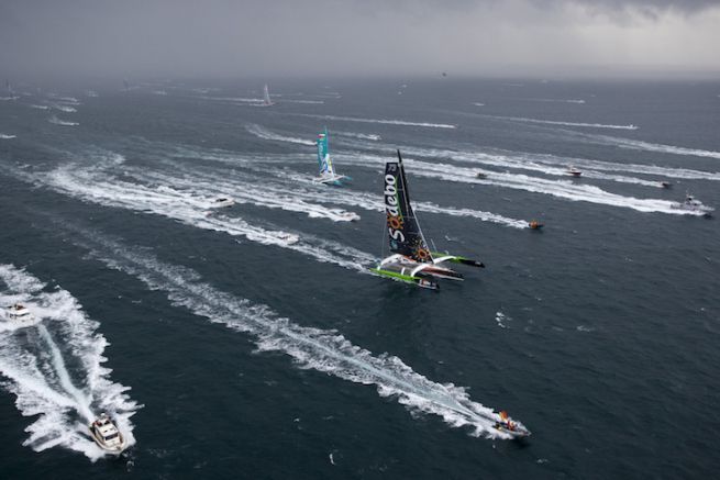 Start der Route du Rhum 2014