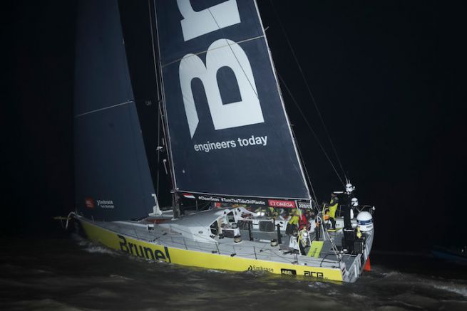 Sieg fr das Team Brunel auf der 9. Etappe des Volvo Ocean Race