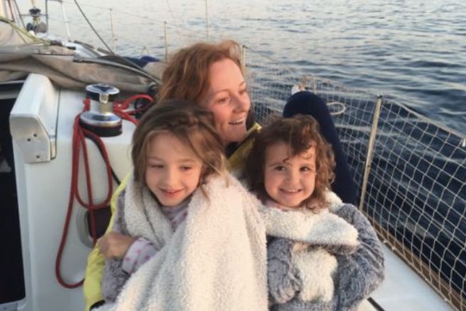 Mlanie, Lou und Lisa de Sailing Kalispera