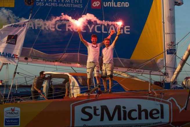Jean-Pierre Dick und Yann Elis, IMOCA 2017-Siegerin