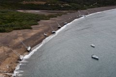 Boote an Land in Korsika nach dem Sturm vom 18. August 2022