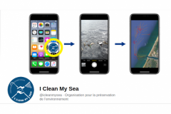 I Clean My Sea, eine App, mit der man sich an der Sammlung von Plastikmll im Meer beteiligen kann
